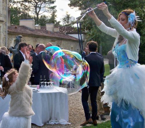 Bulles savons échassier Aquitaine événements