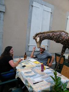 La girafe à table déabulation Gironde